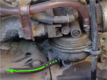 ドレンを緩める